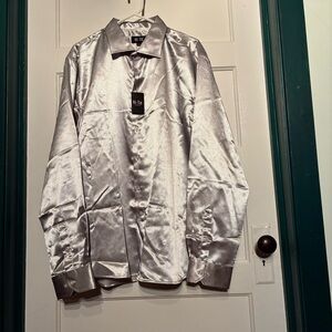 Silver Men's Dress Shirt**
